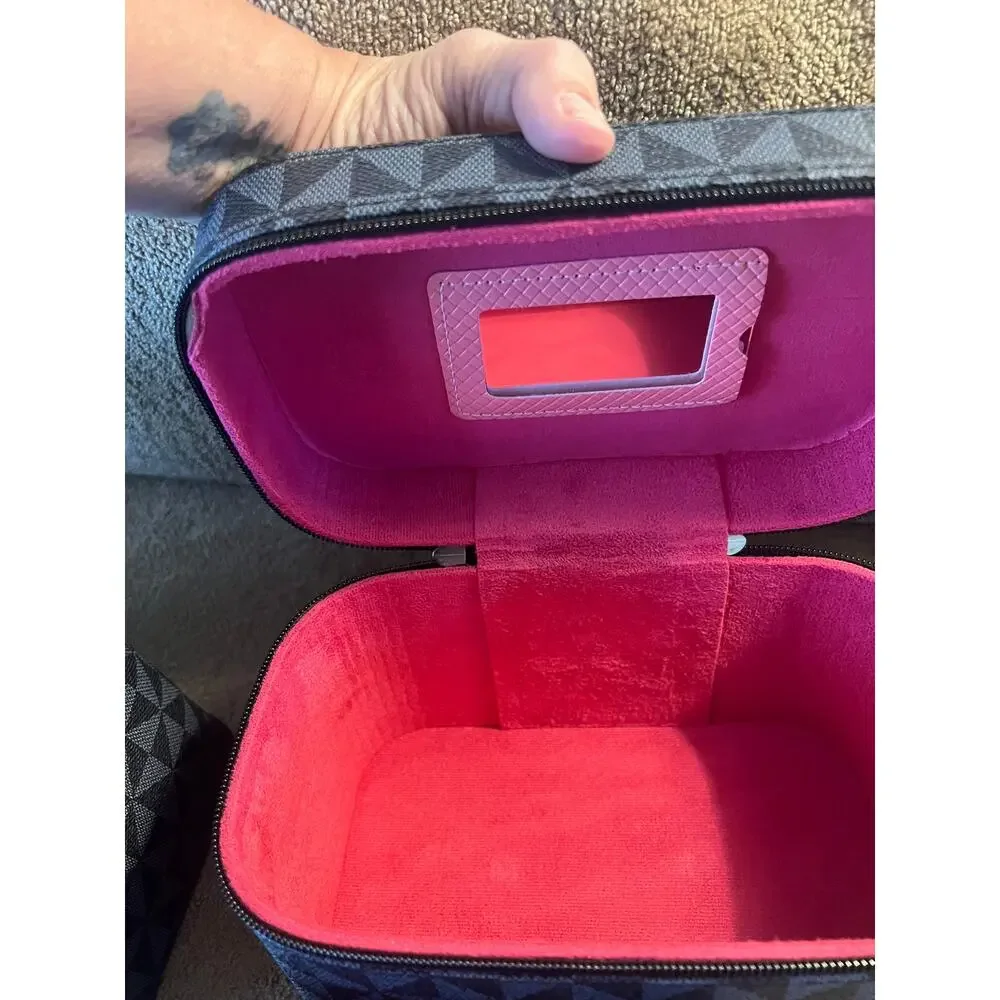 Monogram Luxury Cosmetic Bag Case Set